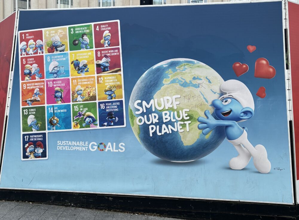 Sustainable Development Goals dargestellt anhand der Schlümpfe