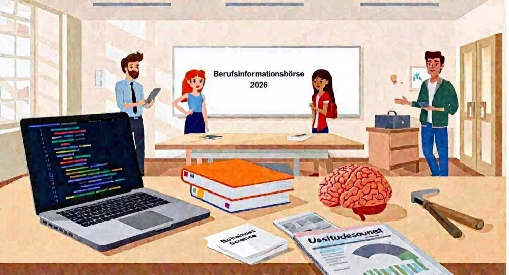 Berufsinformatinsboerse 2026 Cartoon